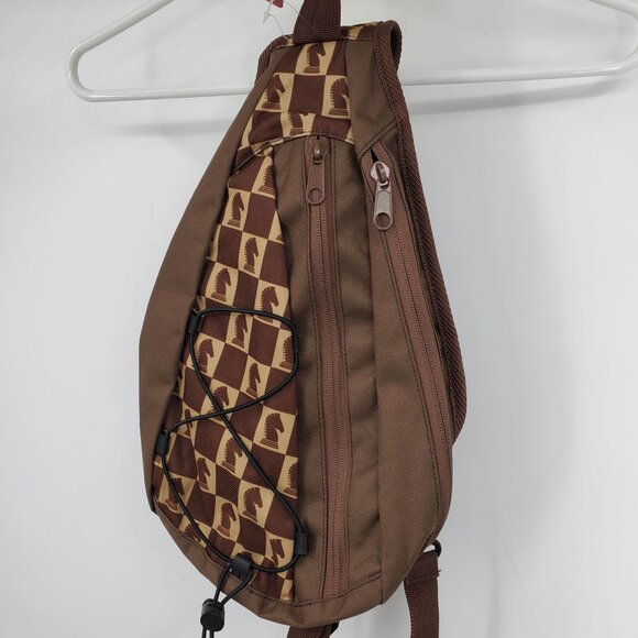 NWT Classic Equine Travel Collection Zip Up Sling One Shoulder Backpack Bag - Picture 2 of 7